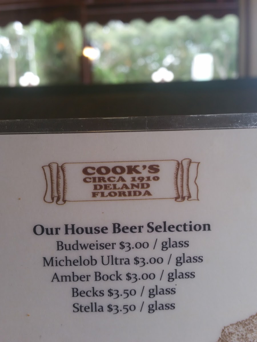 Menu Cook's Buffet Cafe Bakery-8